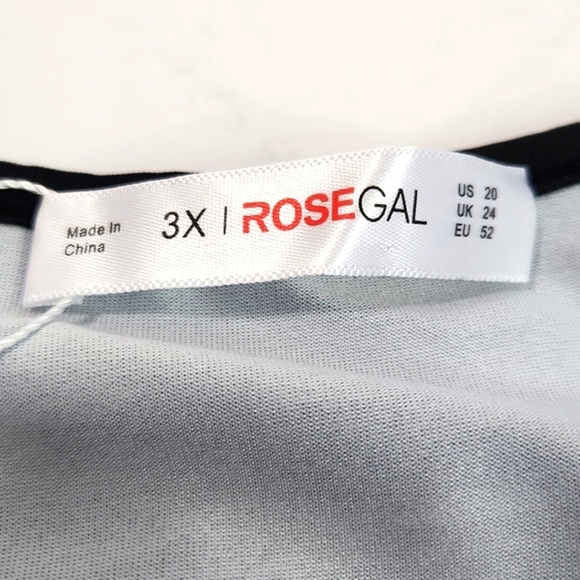 NEW Plus Size & Curve Butterfly Rose Print Above-the-knee ROSEGAL Dress (3X) - Picture 10 of 12